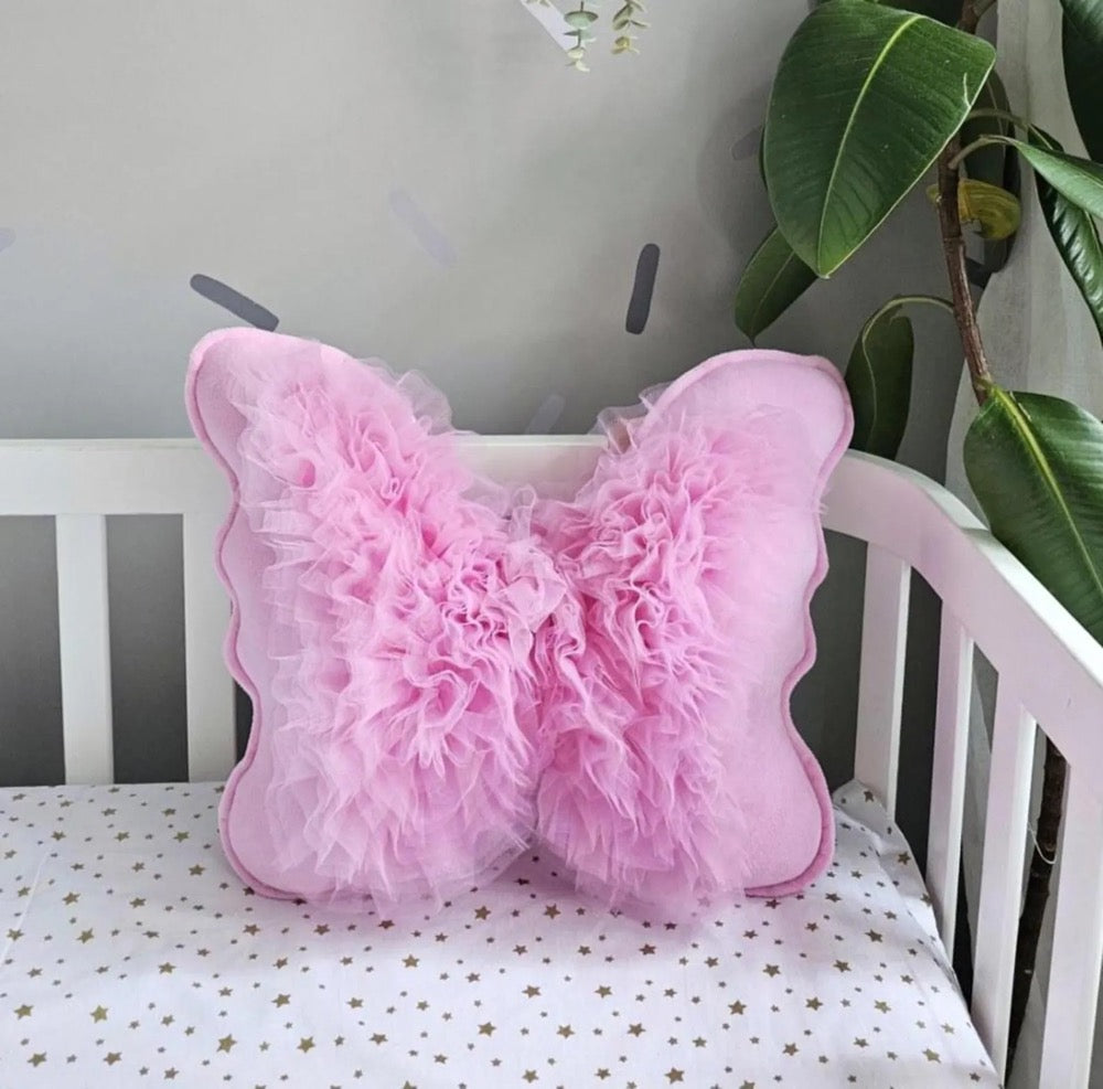 Custom pillow butterfly. Pink nursery decor. Kids room decor. Baby shower Gift newborn. Princess girl room decor