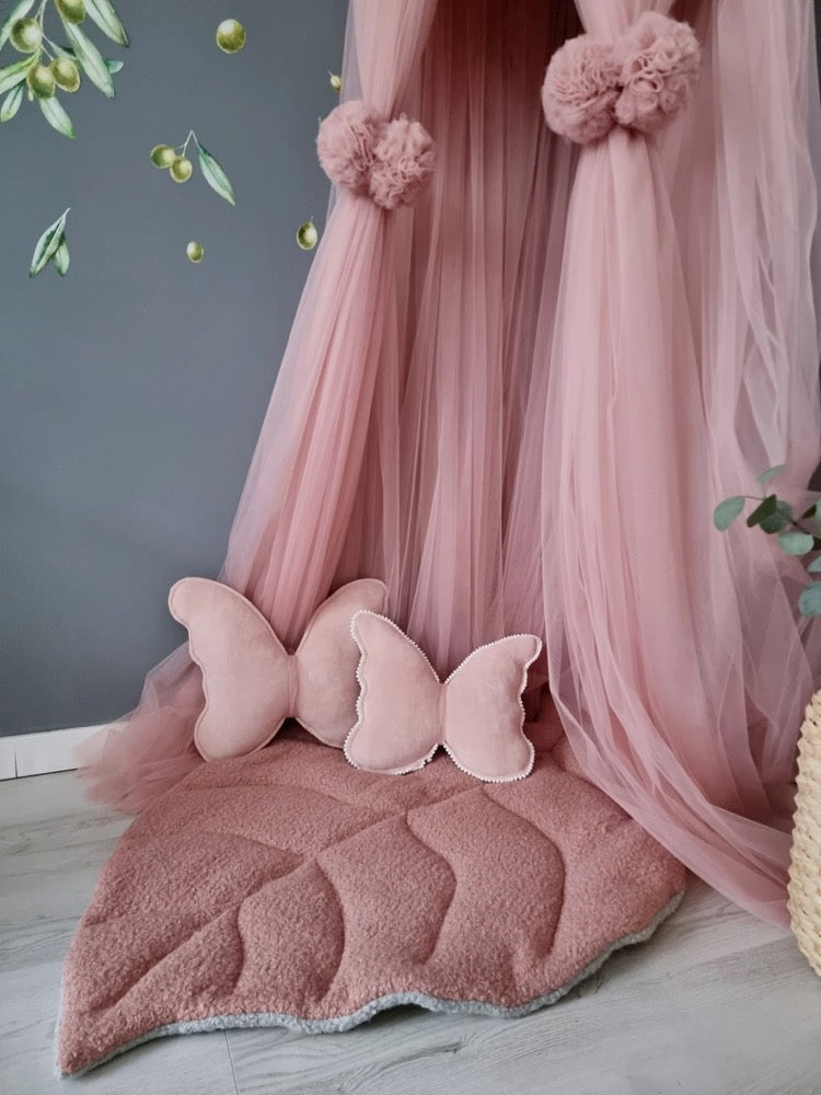 Butterfly pillow. Baby nursery decor. Beige Kids room decor. Baby shower gift. Pregnancy gift. Princess room pillow. Decorative playroom
