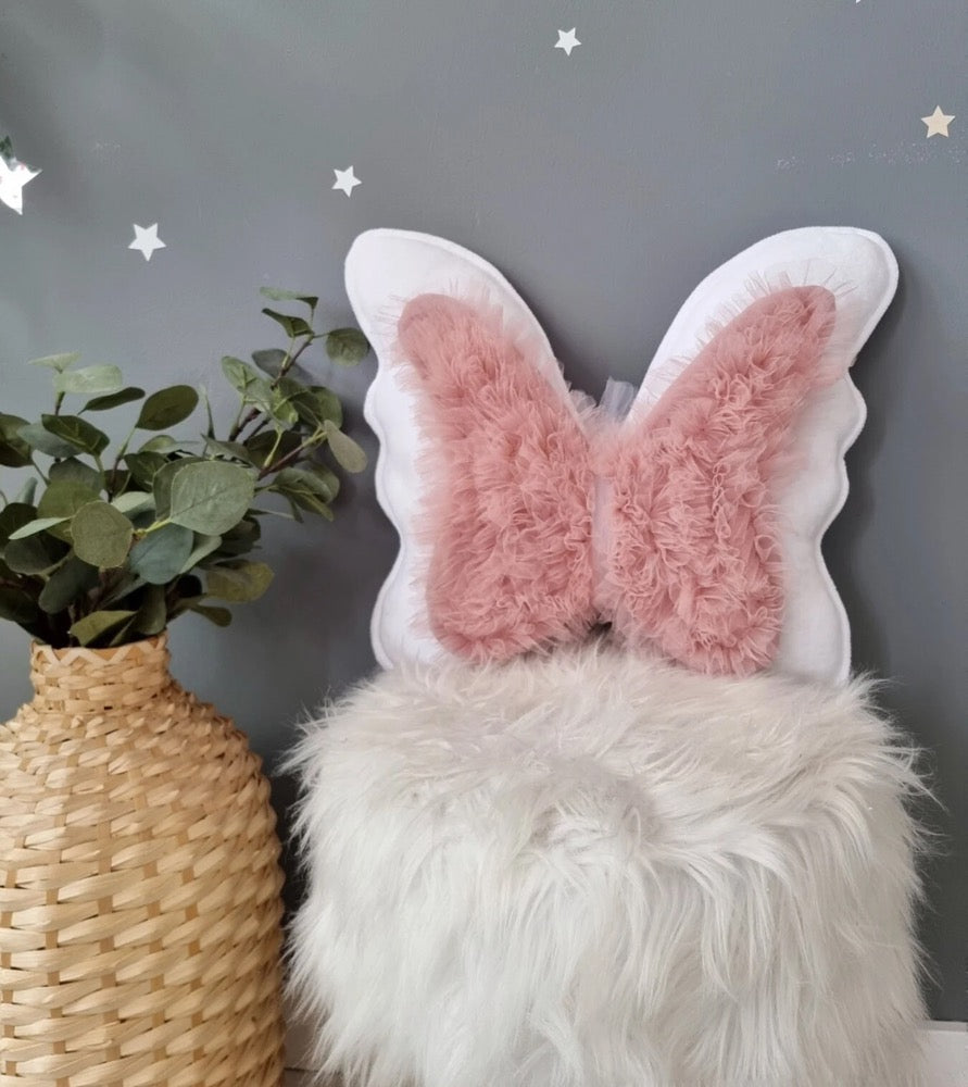 Custom pillow butterfly. Pink nursery decor. Kids room decor. Baby shower Gift newborn. Princess girl room decor